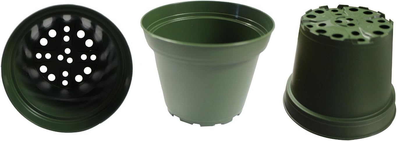 9GreenBox New 30 of 4 Inch Plastic Pots for Plants, Cuttings & Seedlings Azalea Pots - Quantity of 30