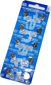Renata Silver Oxide Watch Battery 371 - SR920SW 10 Batteries ...