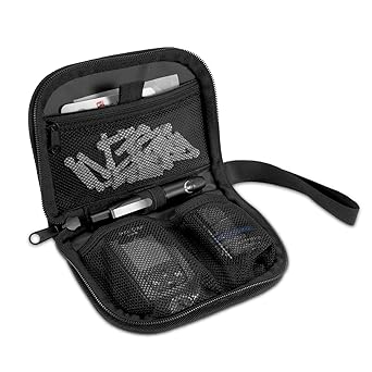 MEDMAX Diabetic Travel Case with Handle Strap (Upgrade Version), Portable Glucose Monitor & Insulin Diabetes Storage Organizer Carrying Bag for Test Strips, Blood Glucose Monitor (Case Only) Black
